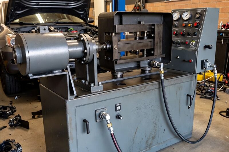 วิธีเลือกเครื่องอัดสายไฮดรอลิคสำหรับอู่ซ่อมรถ เลือกอย่างไรให้คุ้ม ใช้ได้ยาว