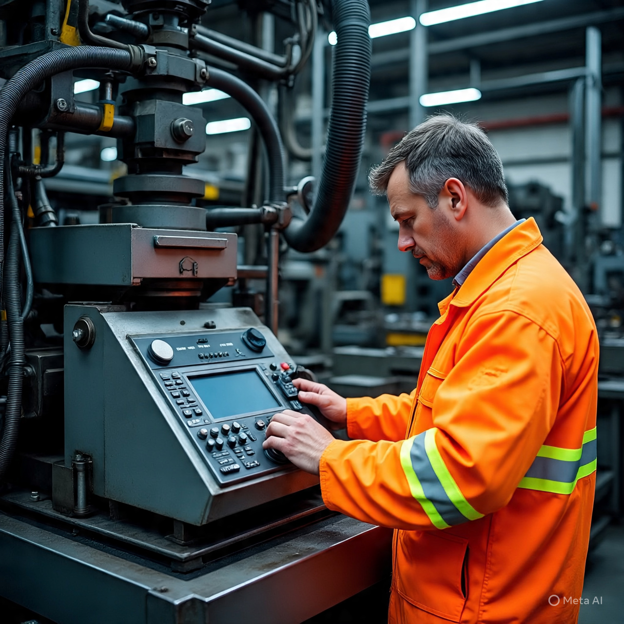 เครื่องอัดสายไฮดรอลิคในงานก่อสร้าง